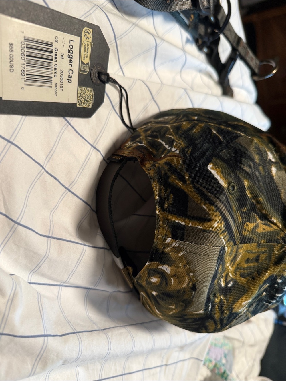 Filson Logger Cap in Green and Brown Camo